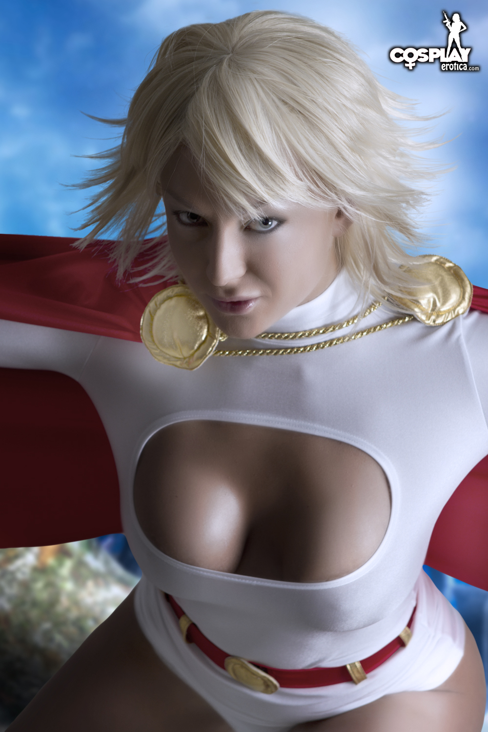 CosplayErotica Power Girl Kara Zor L Karen Starr nude cosplay