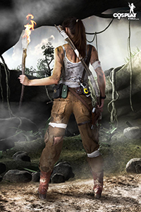 CosplayErotica - Lara Croft nude cosplay