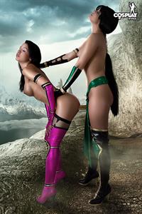 CosplayErotica - Mileena, Jade (Mortal Kombat) nude cosplay