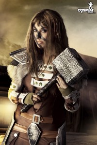 CosplayErotica - Skyrim Aela Huntress nude cosplay