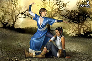 Korra and Katara