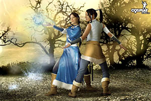 Korra and Katara